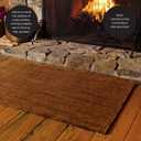 Plow & Hearth Dalton 2x3'6" Fireproof Hearth Rug | Paprika | Wool Blend Fireplace Mat | Protect Home Dcor Hardwood Floor and Carpet from Sparks and Embers Wood Stove