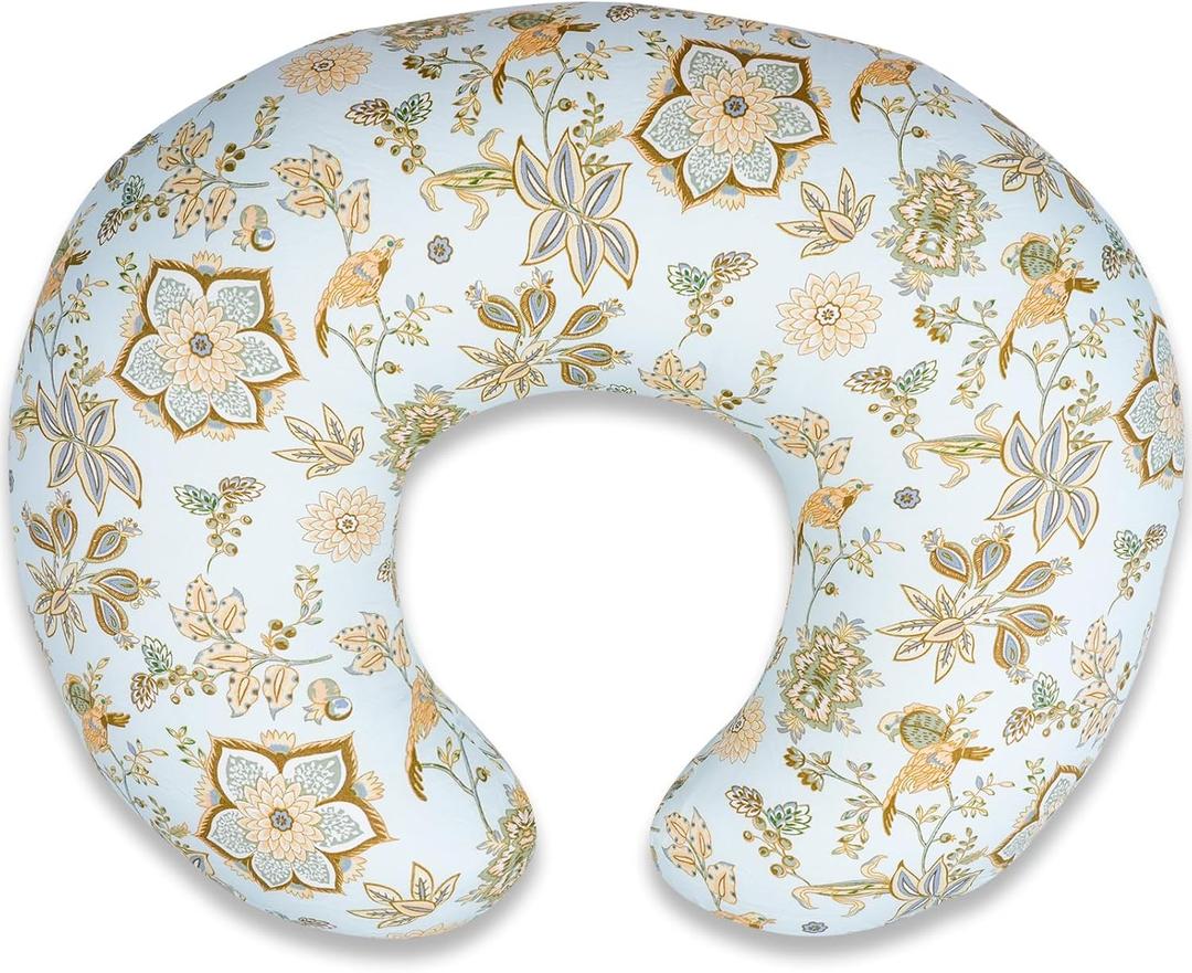 Nursing Pillow & Breastfeeding Pillow Ergonomic C-Shape for Breastfeeding & Bottle Feeding, Standard Size Breathable with Washable Cover, Hypoallergenic,Tummy Time & Sitting Support (0-12Months)