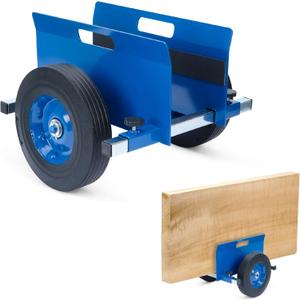 lukar Panel Dolly Heavy Duty 1100LBS Capacity, Adjustable Panel Dolly Cart with 10" Solid Rubber Wheels, Drywall Mover Cart for Wood Panels, Doors and Drywall Sheet