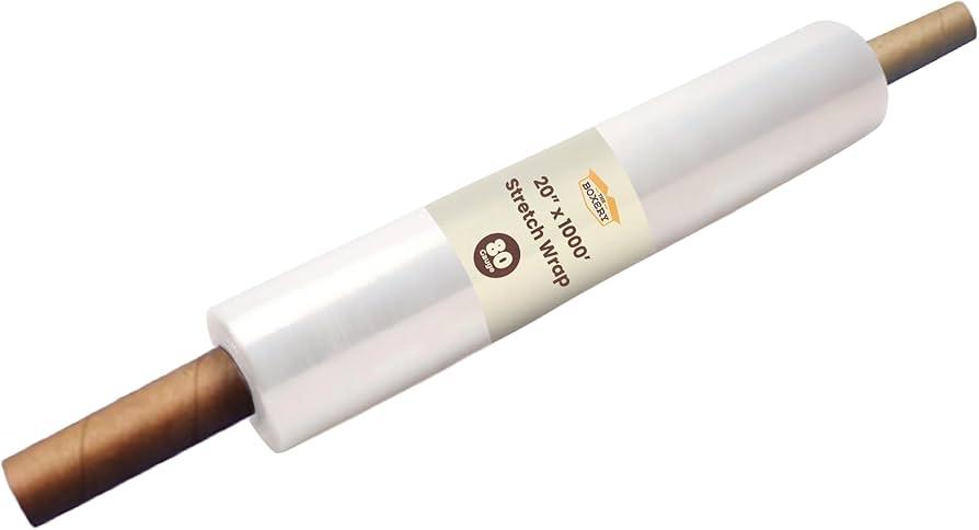 Stretch Wrap 20" Roll With Handle 1000' 80 Gauge