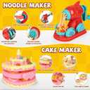 4-in-1 Dough Sets for Kids 2-4-8 Ultimate 87 PCS Play Tools, 24 Clay Creative Kitchen Set Ice Cream Hamburger Cake Noodle Maker Arts Crafts Food Toys Gifts for Boy Girl Kids Age 3 4 5 6