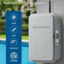 DEWENWILS 800 Series Z-Wave Long Range Timer, Heavy Duty 3HP, 240VAC, 40-Amp Metal Box Smart Switch for Pools, Pumps, Lights, AC Units, Electric Water Heaters, Z-Wave Hub Required, ETL Listed