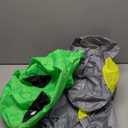 ZPISF 4 FT Halloween Inflatable Alien in UFO Outdoor Decorations, Alien UFO Window Inflatable, Green, LED