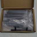 Amazon Basics Euro Bar Cabinet Handle (1/2-inch Diameter), 5.38 in Length (3 in Hole Center), Flat Black, Pack of 10, AB1500-FB-10