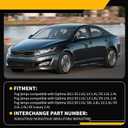 922012T010 Pair Front Bumper Fog Lights Compatible with 2011-2013 Optima w/Left and Right Fog Lamp Cover 922022T010 865512T000 865522T000