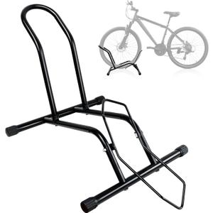 Bike Floor Stand Bikes Bicycle Rack for Outdoor and Indoor,Front And Rear Wheel Storage Bicycle Freestanding Parking Stand Holder Fit for 16"-29" Kid's/Mountain/Road Bikes,Heavy Duty Metal,Adjustable