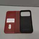 TUCCH Wallet Case for iPhone 17 Pro Max (6.9") 2025, 3 Credit Card Slot | RFID Blocking | Stand | PU Leather | Protective Flip Folio Cover | Shockproof TPU Interior Shell | Deep Red