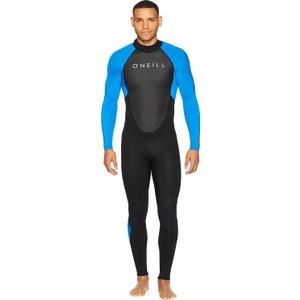 O'Neill Men's Reactor-2 3:2mm Back Zip Full Wetsuit, Lightweight Warmth with Good Flexibility for Surfing, Paddleboarding, Kayaking (Blue, S)