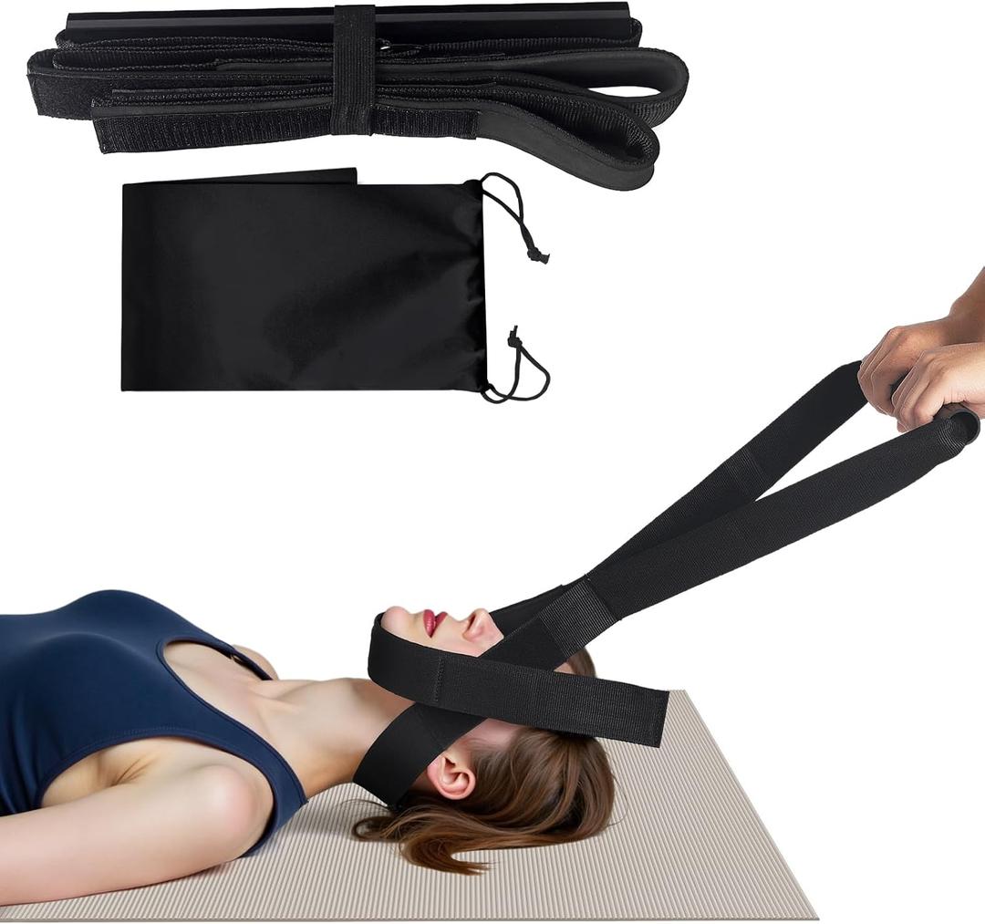 Y Neck Strap Stretcher, Cervical Traction Device for Neck Pain Relief, Spine Chiropractic Decompression Traction Tool with Chin Strap.