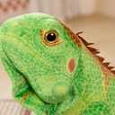 Realistic Green Lizard Stuffed Animal Toys, Chameleon Dolls, Reptile Soft Toys Maned Lizards, Wildlife Gifts for Kids (26.5 inches)