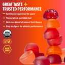 Honey Stinger Organic Fruit Smoothie Energy Chew, Gluten Free & Caffeine Free, for Exercise, Running and Performance, Sports Nutrition for Home & Gym, Pre and Mid Workout, 21.6 Ounces (Pack of 12) (EXP 09/10/27)
