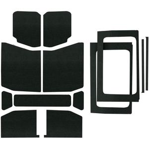 Design Engineering Boom Mat Black Complete Sound Deadening Kit Compatible with 4-Door Jeep Wrangler JL (2018-up)
