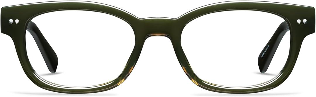 LOOK OPTIC Keaton Progressive Readers-Stylish Unisex Prescription Quality Glasses (Shiny Forest Green)