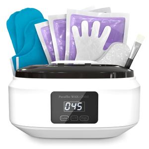 Paraffin Wax Machine for Hand and Feet  3400ml Hand Wax Paraffin Machine with Fast Heating, Adjustable Temperature 2 Heat Modes Accessories Kit - Relaxing Spa at Home Anytime, Hand & Foot Smooth Skin (Black)