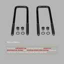 929-724 Rear Leaf Spring Axle U-Bolt Kit, Compatible with Cadillac Escalade 1999-2000, GMC Yukon Sierra 1967-2021, Chevy Silverado Suburban 1971-2021, Grade 8 Bolt, 5/8x 2 9/16x 9 5/8In