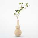 Wild Works Vintage Travertine Gourd Vase Mid-Ancient Minority Abstract Geometric Ornament Home Decor Indoor