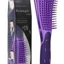 BESTOOL Detangling Brush for Natural Hair, Detangler for 3/4abc Curly, Coily, Kinky Hair, Detangle Wet/Dry Easily with No Pain (Purple)