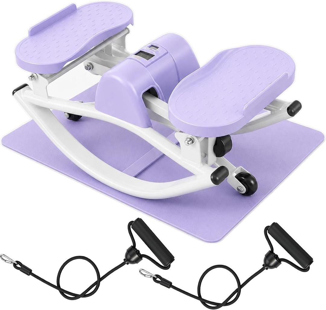 Rock Fitness Stepper, Portable Step Rocker Side to Side at Home, Aerobic Workout Machine Fitness Equipment Suitable for Apartment and Dormitory