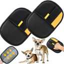 2 x Yostyle Electrostatic Pet Hair Remover Glove - Reusable Electrostatic Pet Hair Removal Gloves for Couch, Carpet, Double Sided Grooming Glove for Cat & Dog Hair, Upgraded Static Removal Tool (2 Pcs)