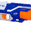 NERF Disruptor Elite Blaster - 6-Dart Rotating Drum, Slam Fire, Includes 6 Official Nerf Elite Darts - for Kids, Teens, Adults, Multi Color