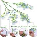 LYLYFAN Babys Breath Artificial Flowers,12 Pcs Gypsophila Faux Flowers for Wedding Party Home Garden Decoration Blue