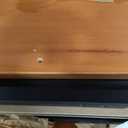 Linon Harris Black and Walnut Backless Kitchen Dining Nook with Hidden Storage Bench Space