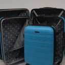Rockland Melbourne Hardside Expandable Luggage with Spinner Wheels, Turquoise, 3-Piece Set (20/24/28)