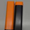 SpaceAid 2 Pack Pill Organizer Box 7 Day, Weekly Travel Pill Case Holder, 2 Times a Day AM PM Daily Pocket Pharmacy Dispenser Container for Pills, Vitamins and Medicine (Black, Orange)