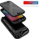 CDCHGAM Switch 2 ArmorLock Bundle 2025 - ABS Screen Protector Top Cover & Detachable TPU Shell, 2 Joycon Thumbcaps, 2X 9H Tempered Glass | Kid/Pet-Proof, Enhanced Grip, Dock-Incompatible (Matte Black)