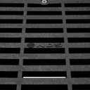 NDS 640 6-Inch Square Grate with Low-Profile Adapter Drain, Connects to 3-Inch and 4-Inch Drain Pipes and Fittings, for Small Lawns, Landscaping and Patios, Plastic, Black