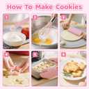 47pcs Kids Cooking Baking Set , Kids Chef Role Play Costume Set for Real Cooking , Chef Hat and Apron Cake Biscuit Tools, Birthday for 4 5 6 7 8 9 10 Year Old ,Toddler Dress Up and Pretend Play