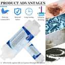 Klabb stainless steel Shower Hose With Filter Element, 59 Inches Chrome Handheld Shower Head Hose With Brass insert and nut. replace shower hose with 1/2" NUT