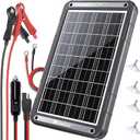 POWOXI 15W 12V Solar Battery Charger Trickle Maintainer Kit for Car, 15W-MPPT