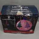 LANGXUN 8ft Pink Christmas Ball Inflatable Outdoor Indoor Decor, Giant Blow Up IP44 Weatherproof Xmas Decorations for Yard, Built-in 7-Color LED Rotating Light for Gardern Lawn Winter Holiday