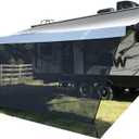 Tentproinc RV Awning Sun Shade Screen 8' X 20' 3'' (Fit for 21' Awning) Mesh Screen Sunshade Sunscreen for Motorhome Camping Trailer Awning Shadescreen UV SunBlocker (Black) 