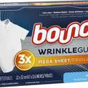 Bounce WrinkleGuard Mega Dryer Sheets, Fabric Softener and Wrinkle Releaser Sheets, Outdoor Fresh Scent, 80 Count