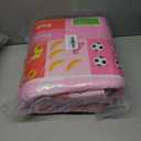 BATATADOCE Alphabet Rugs for Kids Playroom - Cartoon Kids Bedroom Rug Play Mat for Learning Alphabet,Numbers,Animal,Colors,Season,Cute Classroom Rug for Children Girls Bedroom Decor, Pink, 4x6 Feet