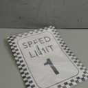 Speed Limit 1 Race Car Birthday Decor, 1st Birthday Party Decorations 6PCS Wall Signs for Baby 1 Years Old Party Decor Yard Garden Banner Party Supplies, Birthday Party Picture Props-01