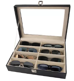 Nifty Faux Leather Sunglass Organizer