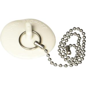 Waxman ZMW1341 7513100T Basin Stopper with Chain, White