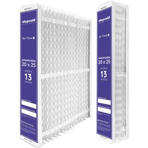 Compatible for Carrier & Bryant EXPXXFIL0320 Air Filter Replacement EXPXXFIL0020 20x25x5 (2-Pack), MERV 13, Foldable Media