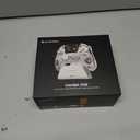 ManbaOne Interactive Screen Wireless Gaming Controller for PC/Switch/Switch 2/iOS/Android,Hall Effect Stick & Trigger,RGB Lighting,Remappable Buttons,1800mAh with Charging Dock (White)