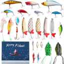 3 x Fishing Advent Calendar 2025, Advent Calendar Fishing Christmas Countdown for Fisher Adult Men Teen Boys - 2025 Xmas Surprise Gift