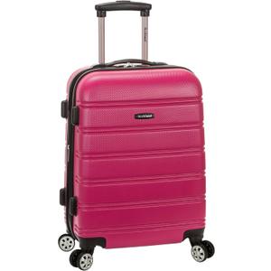 Rockland Melbourne Hardside Expandable Spinner Wheel Luggage, Magenta, Carry-On 20-Inch