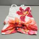 OYOANGLE Women's Floral Print Y2K Mini Dress Halter Neck Sleeveless Fitted Short Dresses M