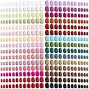 Honoson 720 Pieces Short False Nails Medium Square Artificial Fake Nails Full Cover Fingernails Coffin Press on Nails Glossy False Nails Tips for Women Girls DIY Nail(Elegant Colors)