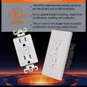 MOES GFCI Outlet 15 Amp, Self-Test GFCI Electrical Outlet with Weather & Tamper Resistant Receptacle, Screwless Wall Plate, LED Indicator, Outdoor or Indoor Use, UL Listed, Matte White,1Pack