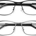 Reading Glasses Men Photochromic Blue Light Blocking Readers Wide Frame Style Metal Frame Tinted Eyeglasses PT2407