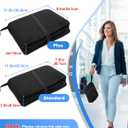 FASTMOMENT Airplane Seat Cushion Portable Travel Cushion for Comfort Foldable Stadium Pad with Breathable Fabric Seat Pad Perfect for Long Flights, Office, Bleacher, Camping