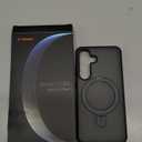 TORRAS Magnetic Stand for Samsung Galaxy S25 Case, [Compatible with MagSafe] [Military Grade Drop Tested] Shockproof Ring Translucent Slim Protective Phone Case for S25 Case Ostand, Black